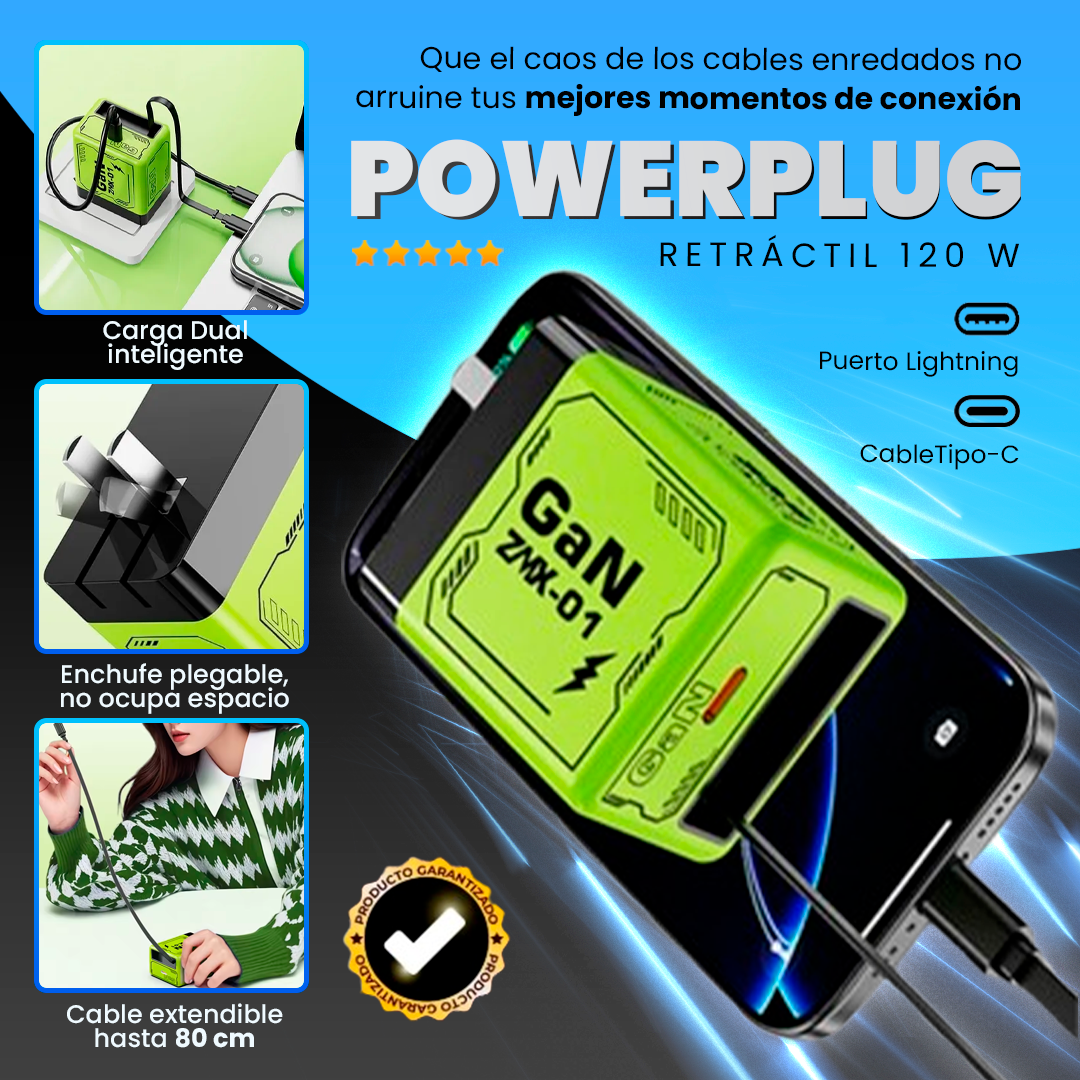 El PowerPlug Retráctil 120W