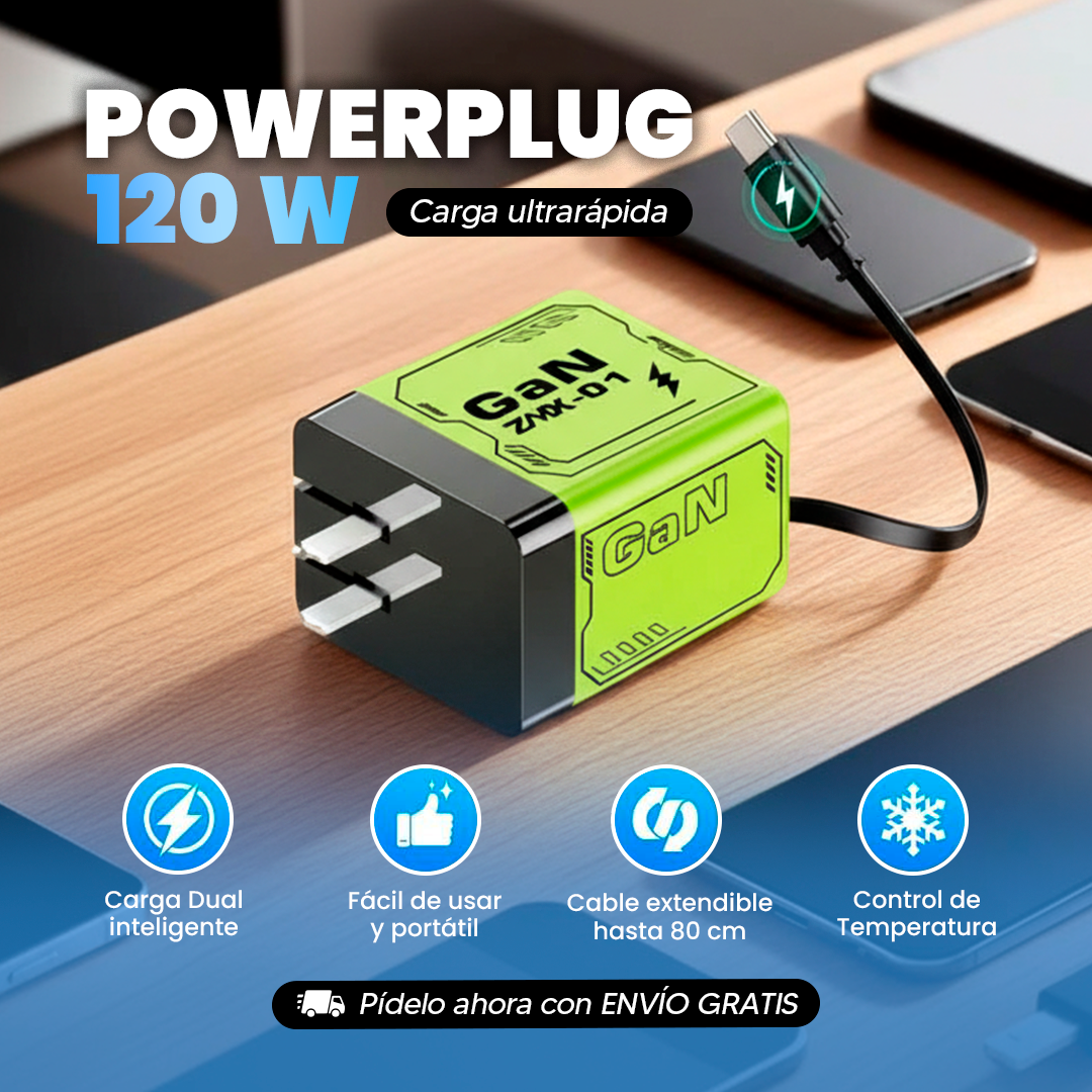 El PowerPlug Retráctil 120W